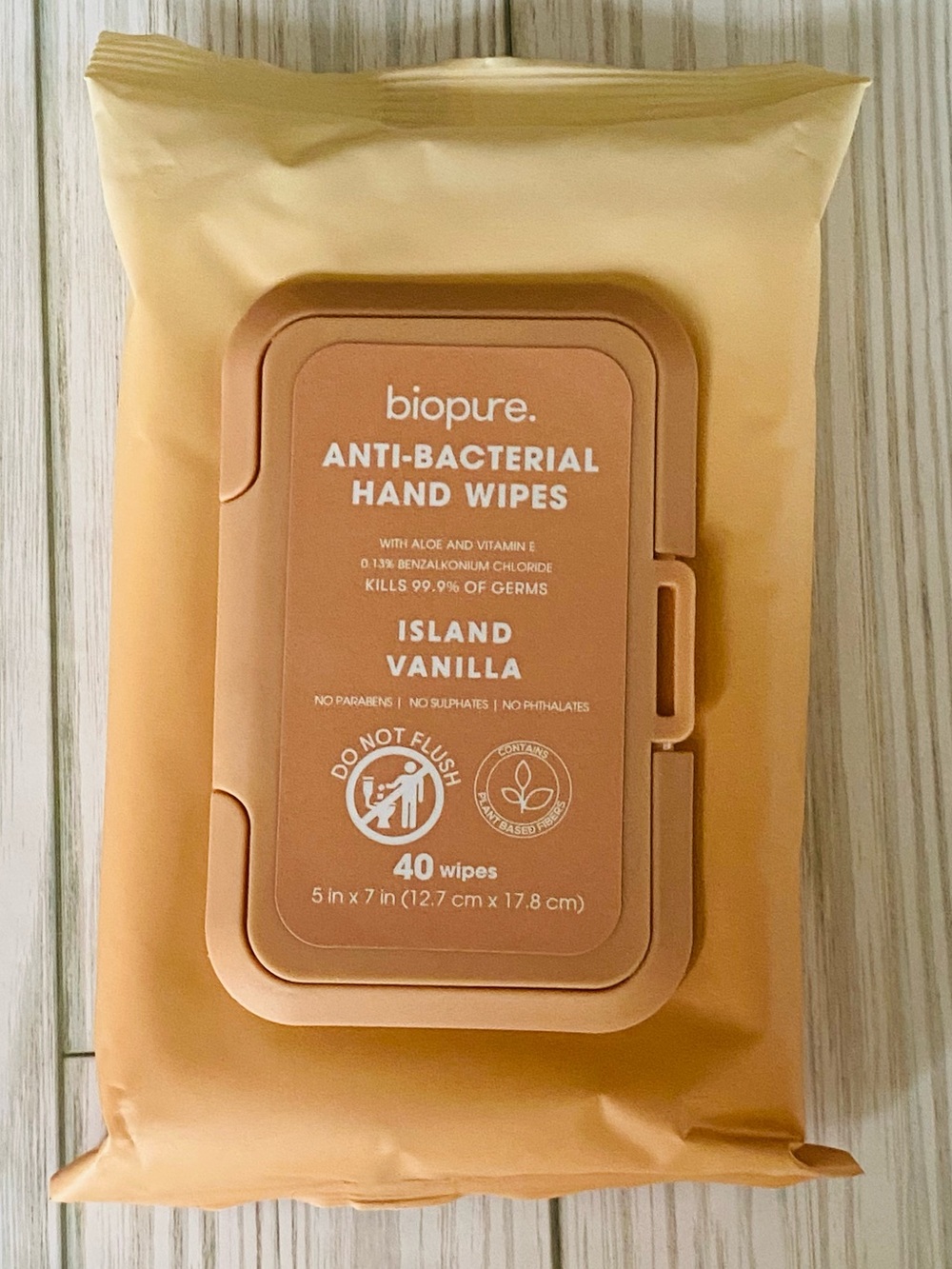 5/$10 biopure. AntiBac *ISLAND VANILLA* 40 count